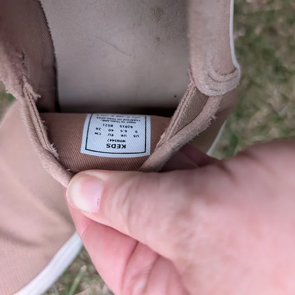 Keds Tan Canvas Slip-On Sneakers EUC - Picture 5 of 5